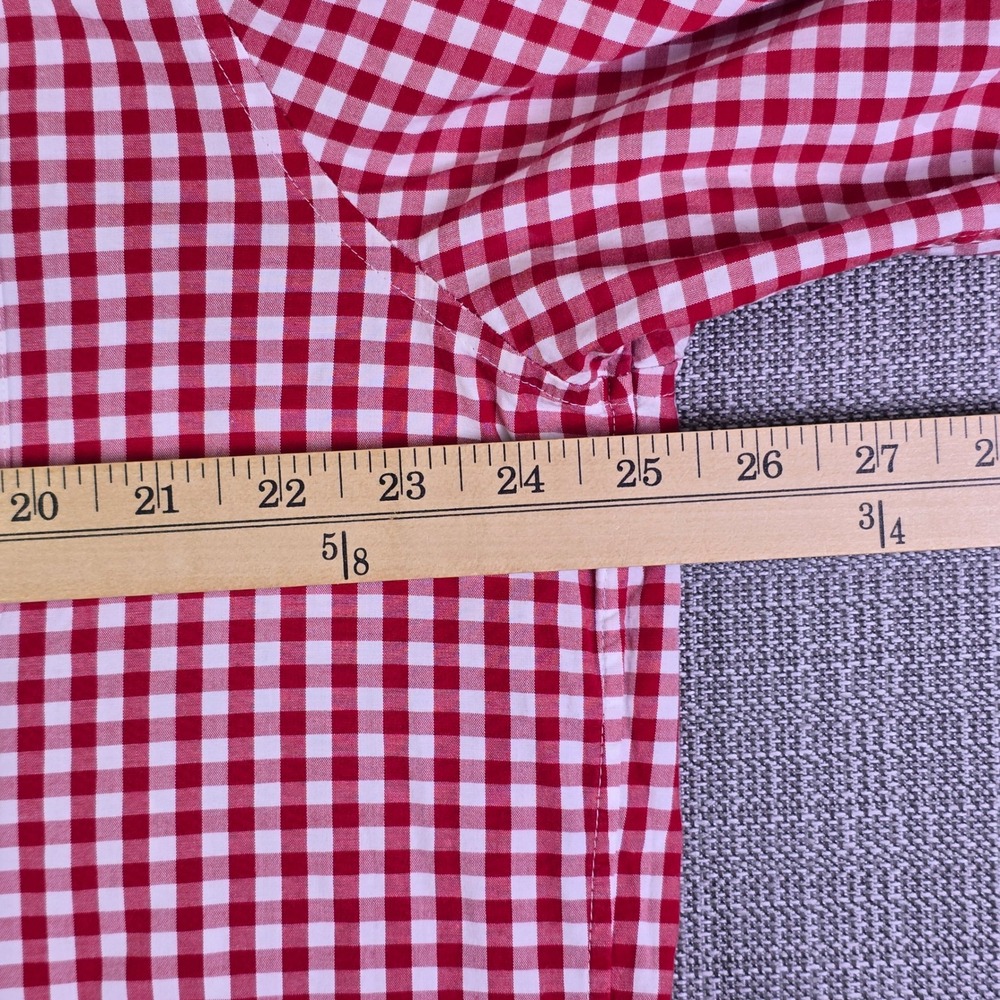Vineyard Vines Tucker Shirt L Red White Gingham Classic Fit Preppy Casual 1W3569 - Picture 11 of 16